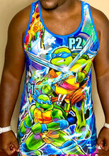Load image into Gallery viewer, Blue Turtle Tank Top