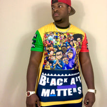 Load image into Gallery viewer, Black Cartoons Shirt AOP