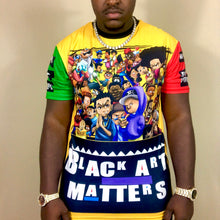 Load image into Gallery viewer, Black Cartoons Shirt AOP