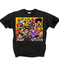 Load image into Gallery viewer, Black Cartoons Shirt DTG