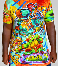 Load image into Gallery viewer, Orange Turtle Shirt AOP