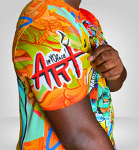 Load image into Gallery viewer, Orange Turtle Shirt AOP