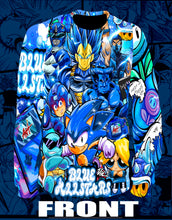 Load image into Gallery viewer, Blue all stars long sleeve shirt