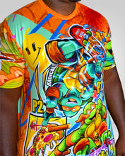 Load image into Gallery viewer, Orange Turtle Shirt AOP