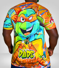 Load image into Gallery viewer, Orange Turtle Shirt AOP