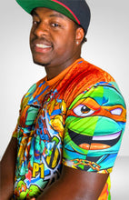 Load image into Gallery viewer, Orange Turtle Shirt AOP