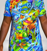 Load image into Gallery viewer, Blue Turtle Shirt AOP