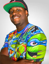 Load image into Gallery viewer, Blue Turtle Shirt AOP