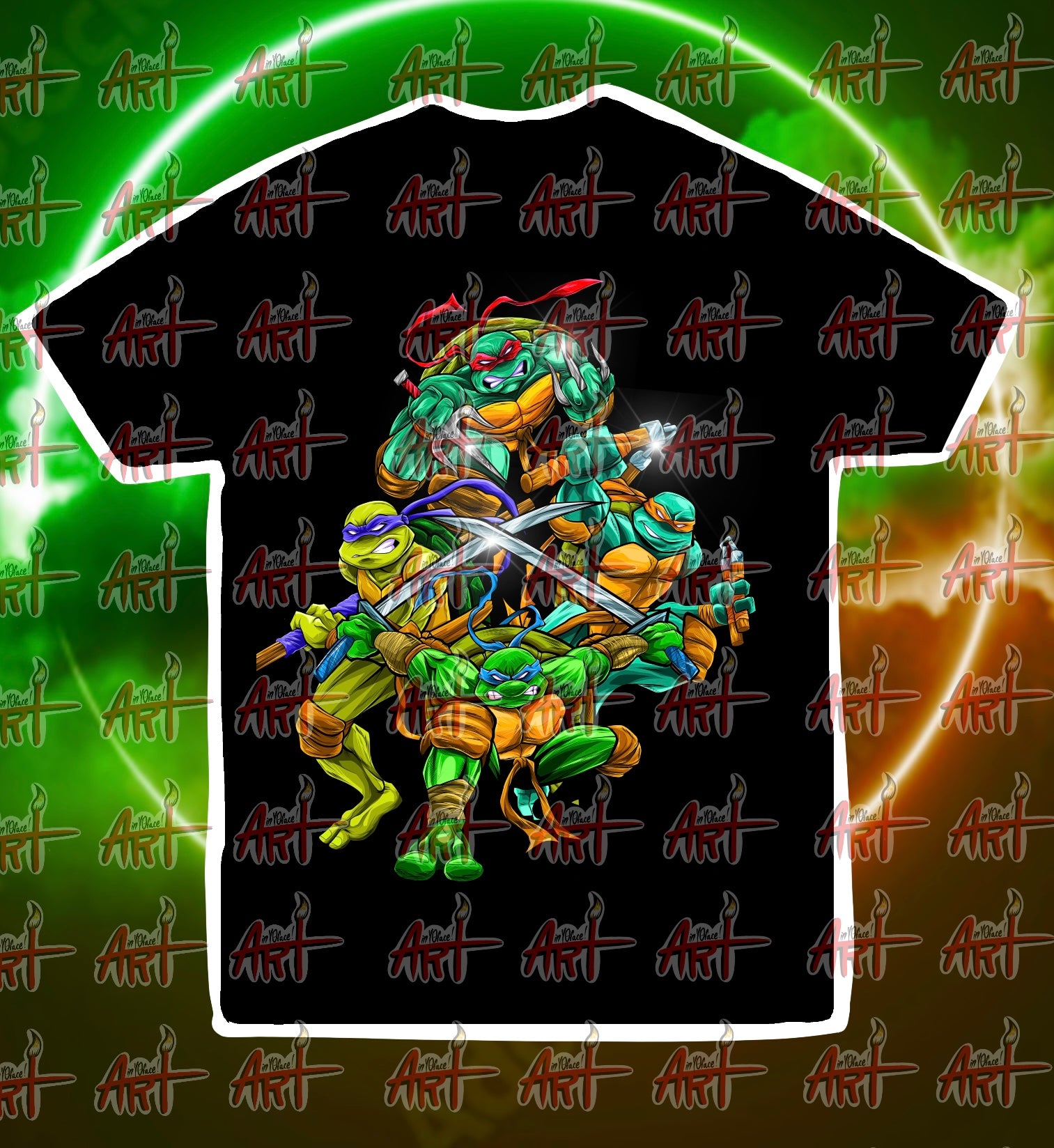 Four Green Brothers Graphic Shirt