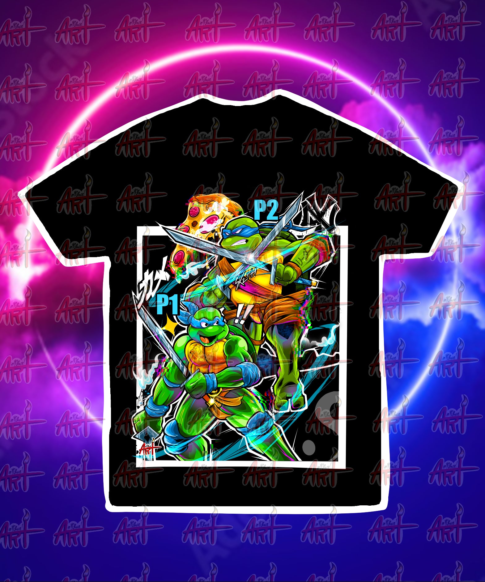 Blue Turtle Graphic Tee