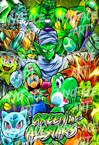 Green All Stars Poster