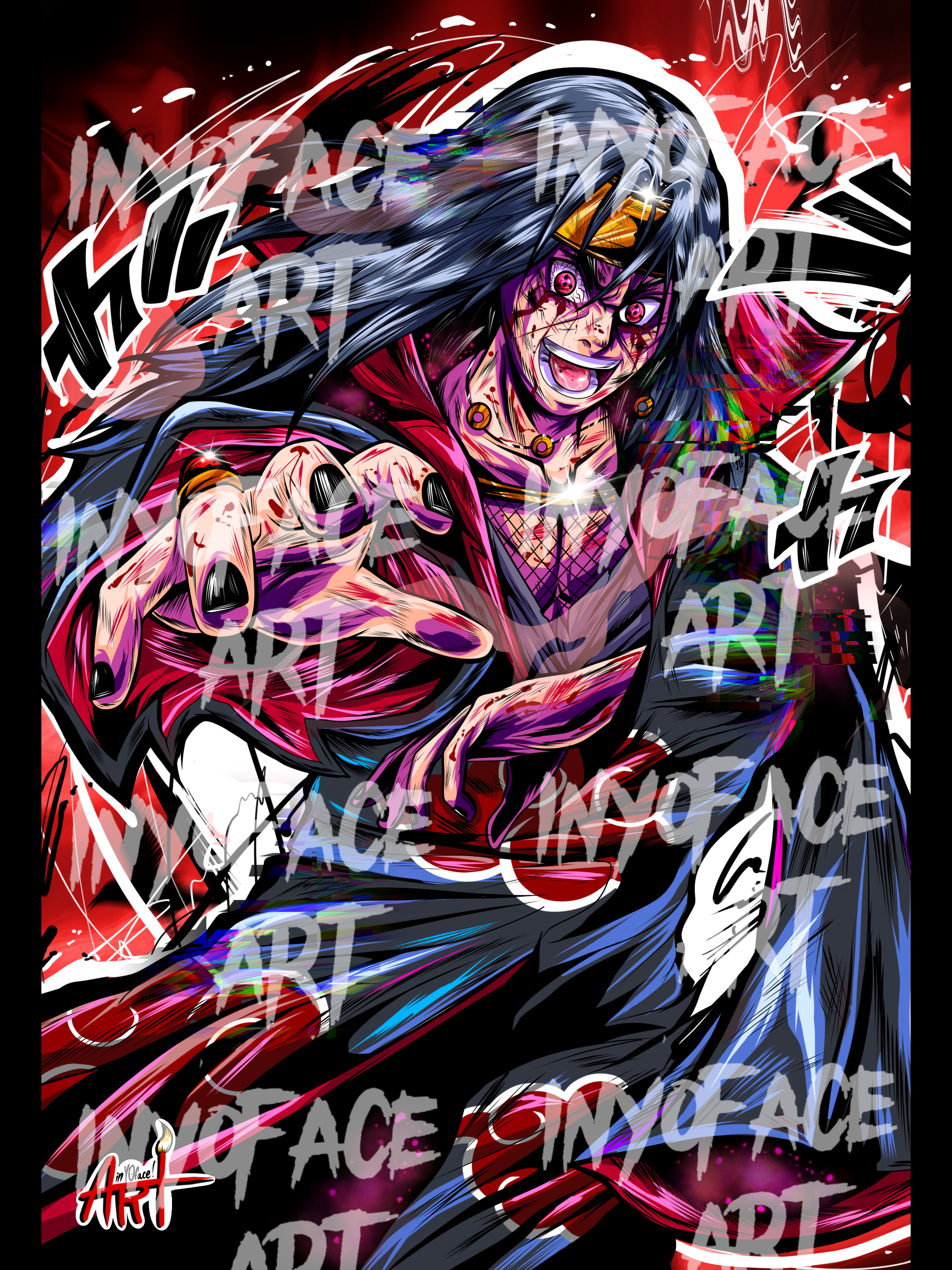Red Dark Cloud Poster