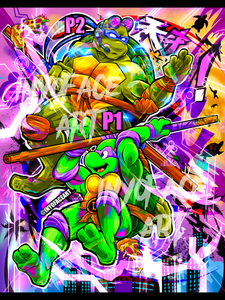 Purple turtle poster 1