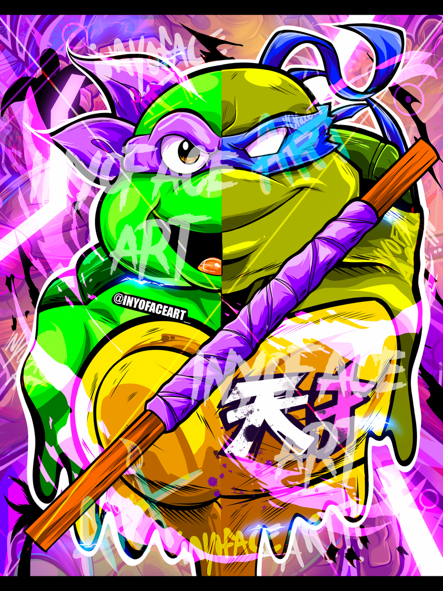 Turtle Pff Purple turtle poster 2 – inyoface Art