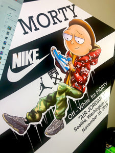 Hype Beast Morty OFF Poster