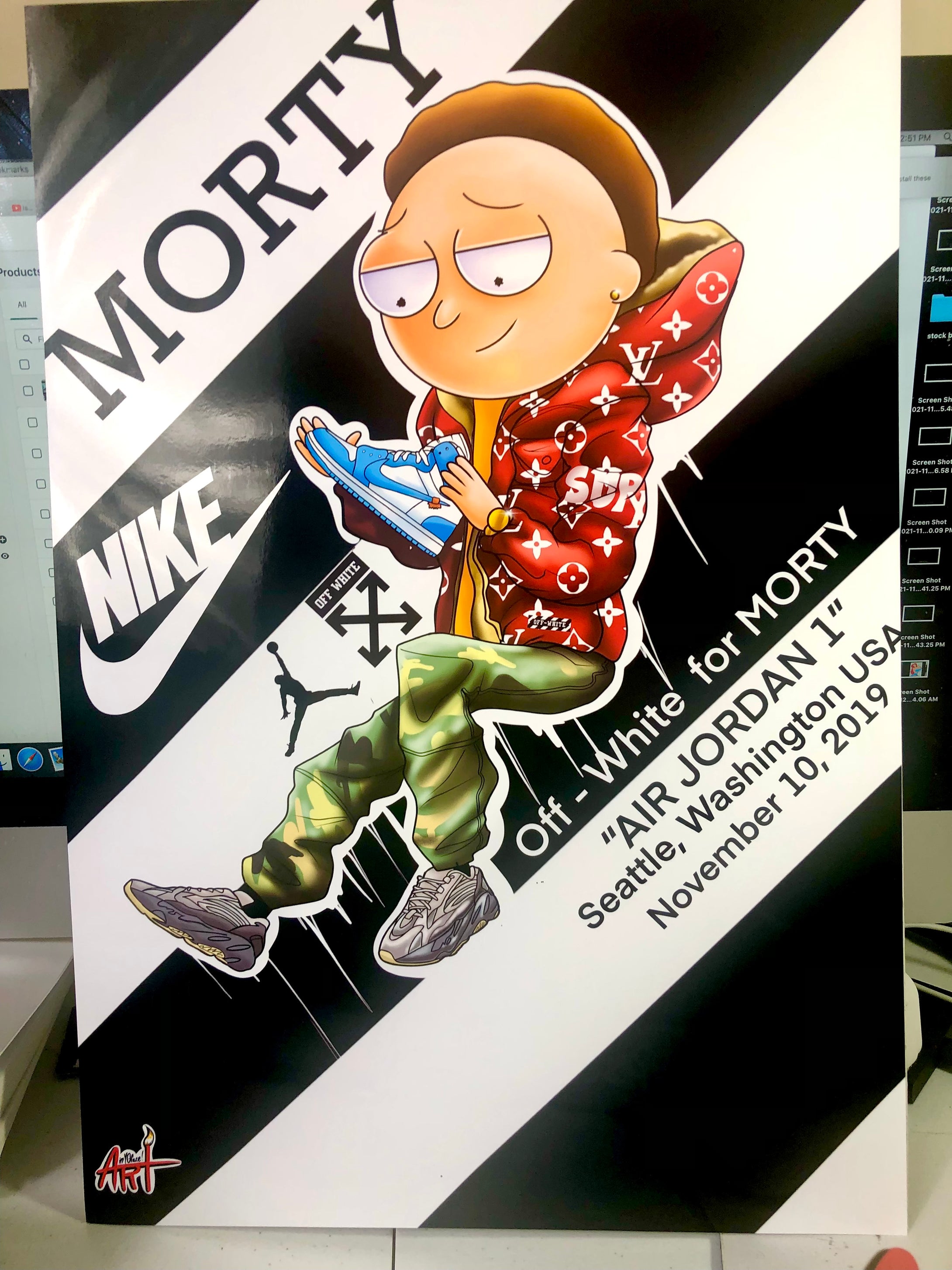 Hype Beast Morty OFF Poster