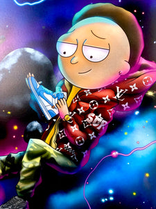 Hype beast Morty Galaxy Poster